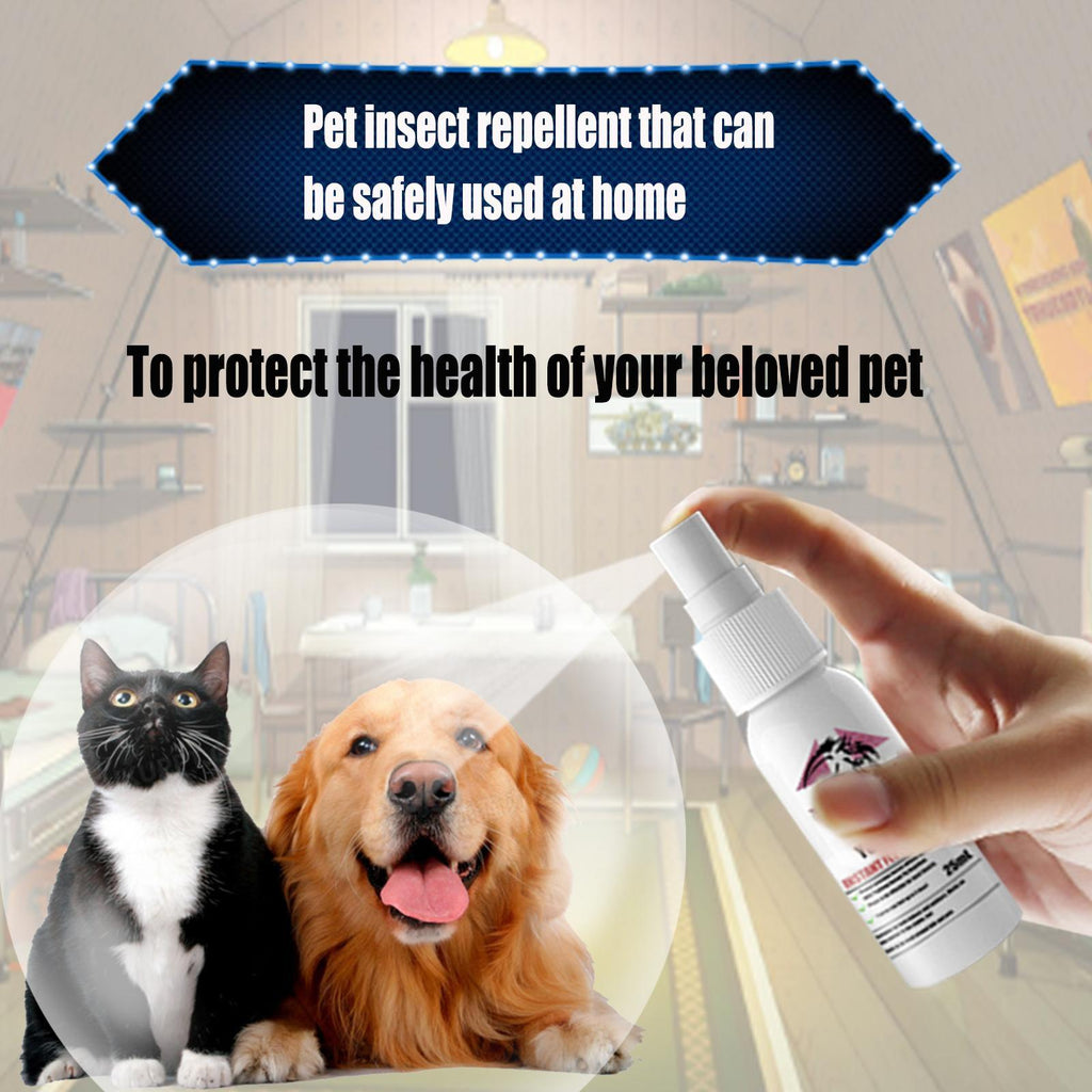 Pet Deworming, Flea and Tick Removal, Itching Spray for Cats and Dogs