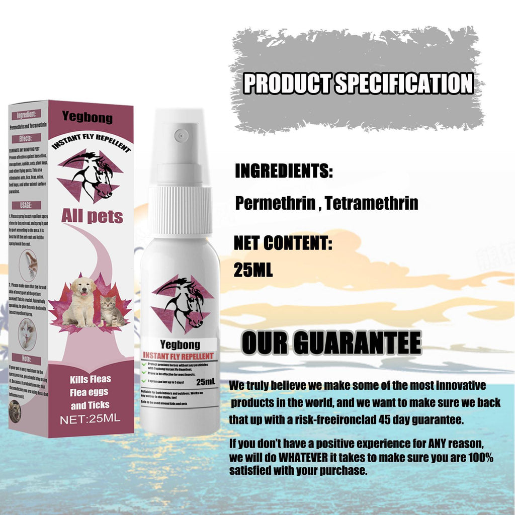 Pet Deworming, Flea and Tick Removal, Itching Spray for Cats and Dogs