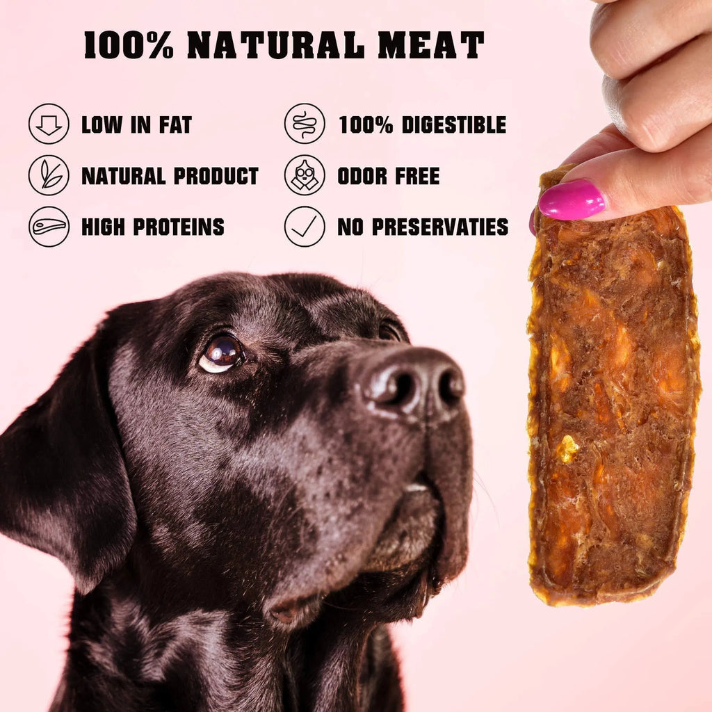 Chicken Jerky Dog Treats Pet Snacks Grain Free Organic Meat High Protein Dried Strips