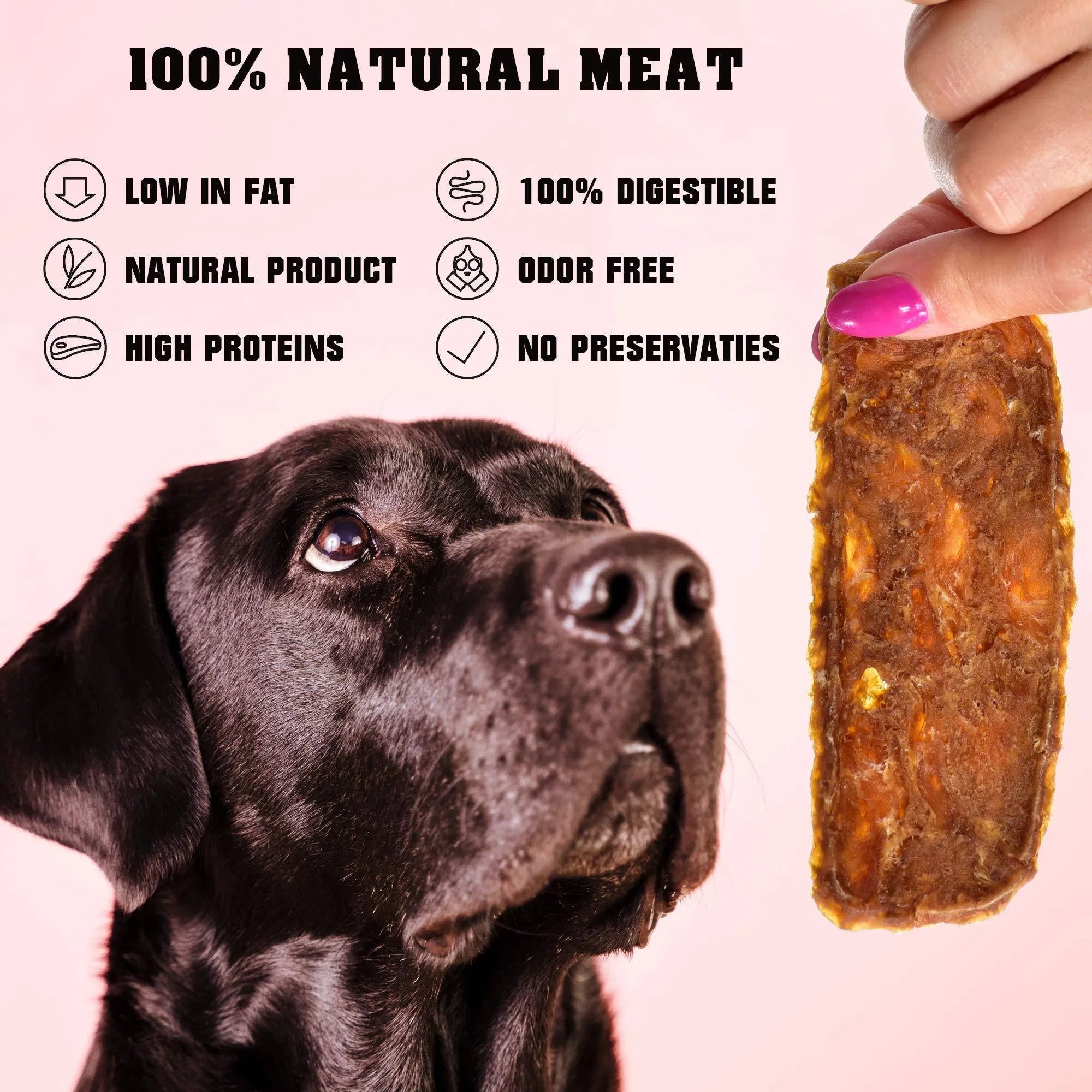 Chicken Jerky Dog Treats Pet Snacks Grain Free Organic Meat High Protein Dried Strips