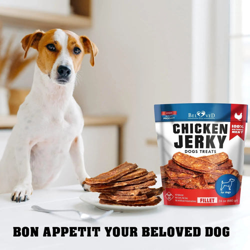 Chicken Jerky Dog Treats Pet Snacks Grain Free Organic Meat High Protein Dried Strips